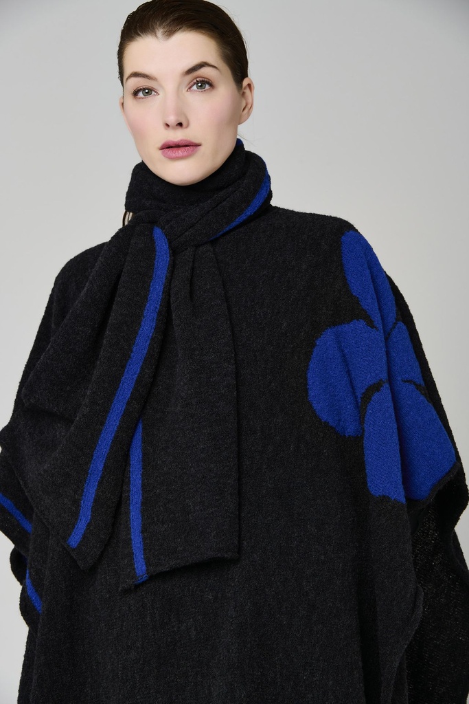 Media - Zéphyr - poncho maille (Black)
